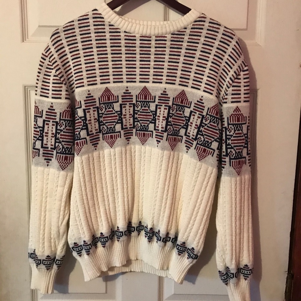 Rob Winter Holiday Themed Sweater Mens Medium M